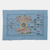 WK Quidditch™ Blauwe Poster Theedoek (Horizontaal)