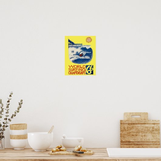 WK surfen 66’ Surf Poster (Keuken)