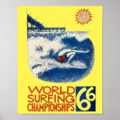 WK surfen 66’ Surf Poster (Voorkant)