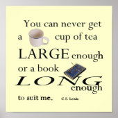 WK Tea groot genoeg - C.S. Lewis Poster (Voorkant)
