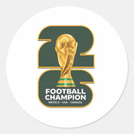 WK Voetbal 2026 Ronde Sticker