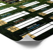 WK Voetbal 2026 Wedstrijdschema Poster (Hoek)