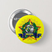 WK-voetbal in Brazilië Ronde Button 5,7 Cm (Voorkant /achterkant)