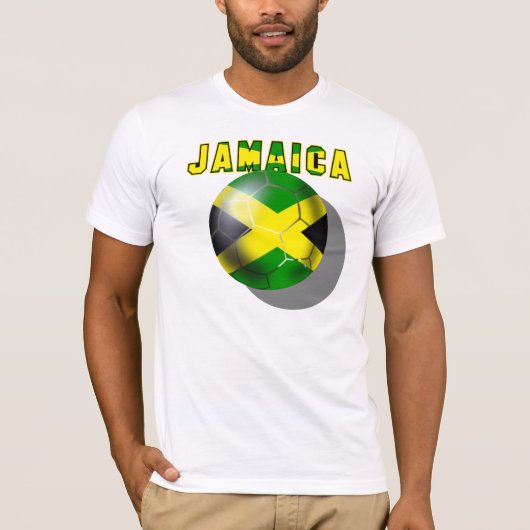 WK Voetbalfans Soccer Jamaica Reggae Boyz T-shirt (Voorkant)