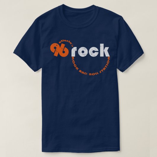 WKLS 96 Rock Atlanta Curved Text TShirt (Design voorkant)
