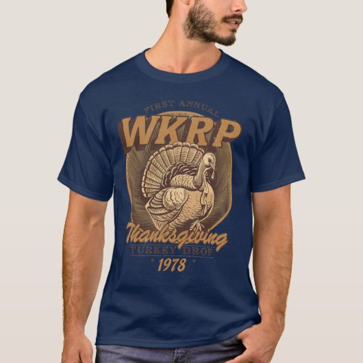 WKRPurkey Drop 1978 cadeau retro T-shirt (Voorkant)