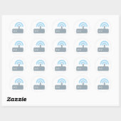WLAN Router Ronde Sticker (Vel)