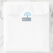 WLAN Router Ronde Sticker (Tas)