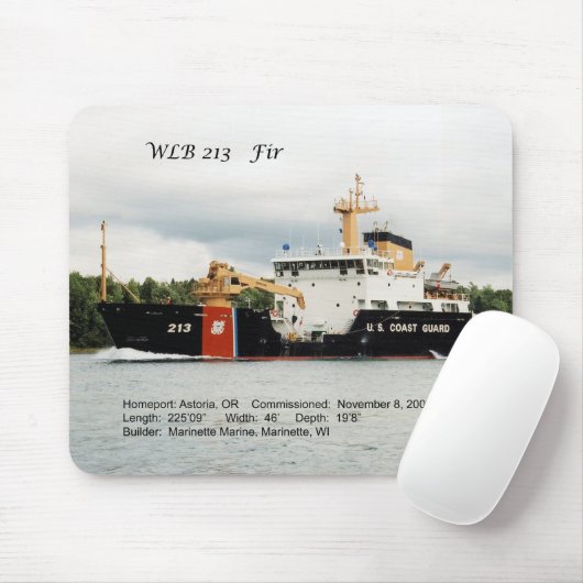 WLB 213 Fir mousepad Muismat (Met muis)