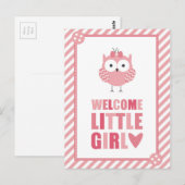 WLCOME LITTLE GIRL BRIEFKAART (Voorkant / Achterkant)