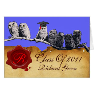 WLGRADUATION PARCHMENT WAX SEAL MONOGRAM