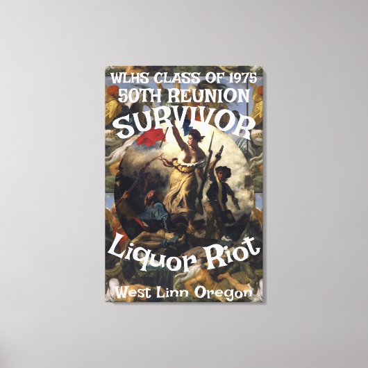 WLHS 50TH REUNION CLASS 1975 CANVAS AFDRUK (Voorkant)