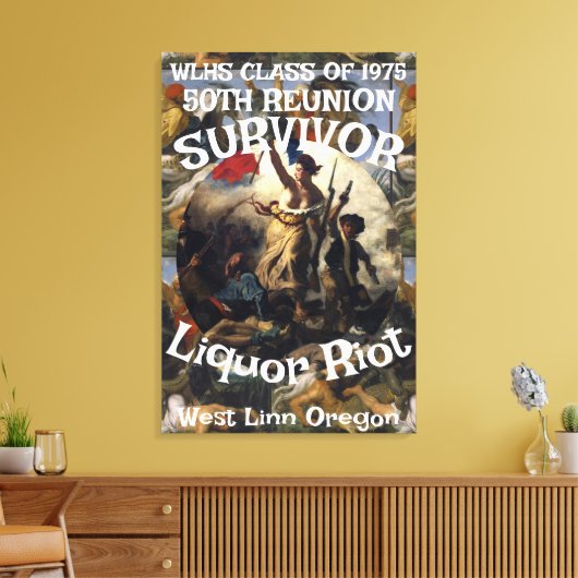 WLHS 50TH REUNION CLASS 1975 CANVAS AFDRUK (Insitu (Woonkamer))