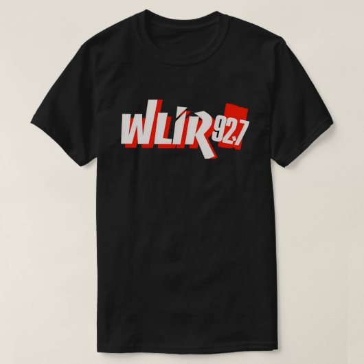 Wlir 92.7 radiostation t-shirt (Design voorkant)
