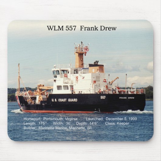 WLM 557 Frank Drew mousepad Muismat (Voorkant)