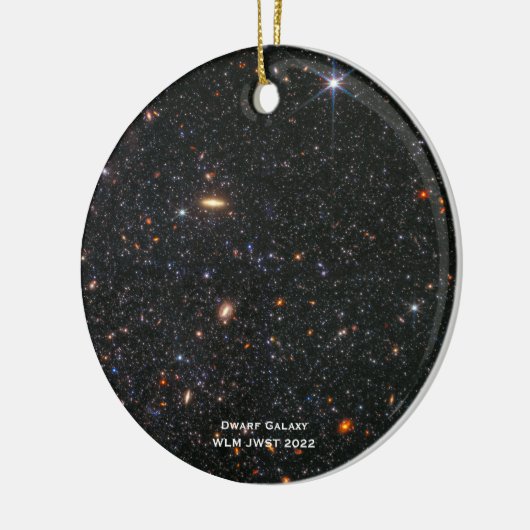 WLM James Webb Ruimtetelescoop Hi-Res Kerstmis Keramisch Ornament (Links)