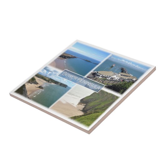 WLS004 GOWER Peninsula Mumbles, Wales, Tegeltje (Zijkant)