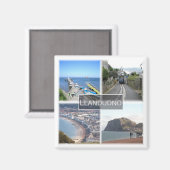 WLS006 LLANDUDNO, Wales, Fridge Magneet (Voorkant / Achterkant)