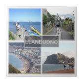 WLS006 LLANDUDNO, Wales, Tegeltje (Voorkant)