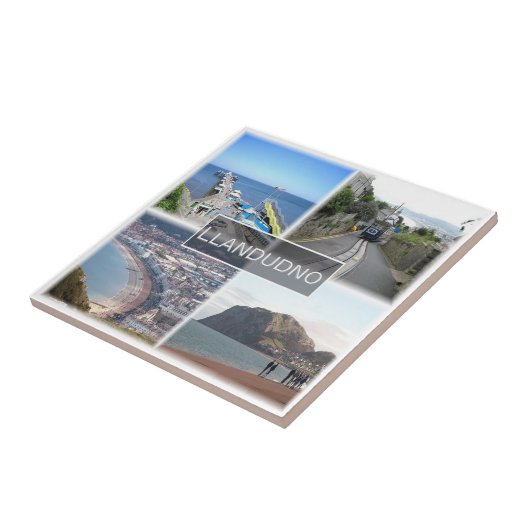 WLS006 LLANDUDNO, Wales, Tegeltje (Zijkant)