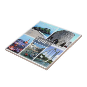 WLS007 TENBY, Wales, Europe, Tegeltje