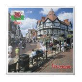 WLS009 WREXHAM, Wales Tegeltje (Voorkant)
