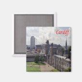 WLS016 CARDIFF, Wales, Europa, Fridge Magneet (Voorkant / Achterkant)