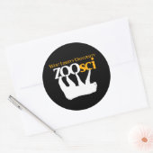 WLU Zoo Science 3" VinylSticker Ronde Sticker (Envelop)