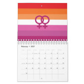 WLW Lesbian Pride Flag Kalender (Feb 2027)