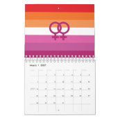 WLW Lesbian Pride Flag Kalender (Mar 2027)