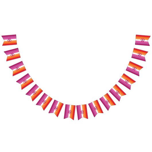 WLW Lesbian Pride Flag Vlaggetjes (Alle)