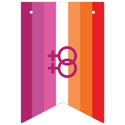 WLW Lesbian Pride Flag Vlaggetjes (Eerste vlag)