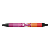 WLW Lesbian Pride Flag Zwarte Inkt Pen (Voorkant)