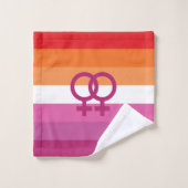 WLW Lesbische Pride Vlag Bad Handdoek (Wasdoekje)