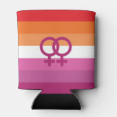 WLW Lesbische Pride Vlag Blikjeskoeler (Achterkant)