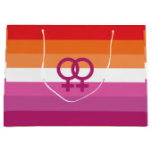 WLW Lesbische Pride-vlag Groot Cadeauzakje (Voorkant)