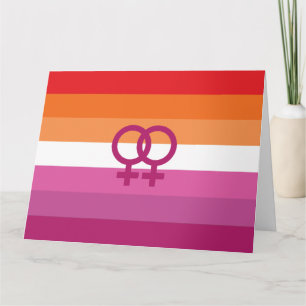 WLW Lesbische Pride-vlag Kaart