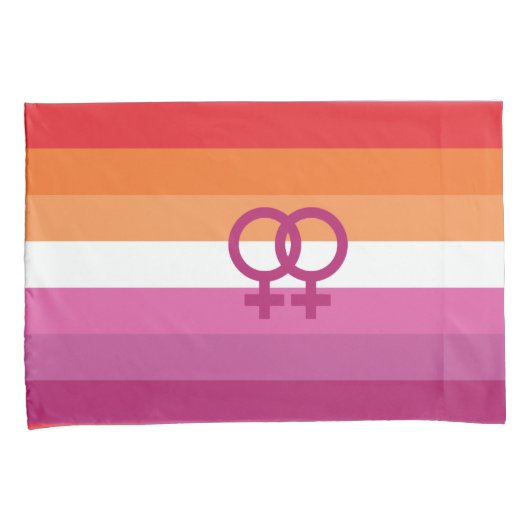 WLW Lesbische Pride-vlag Kussensloop (Voorkant-Rechts)