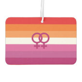 WLW Lesbische Pride-vlag Luchtverfrisser (Achterkant)