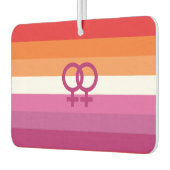 WLW Lesbische Pride-vlag Luchtverfrisser (Links)