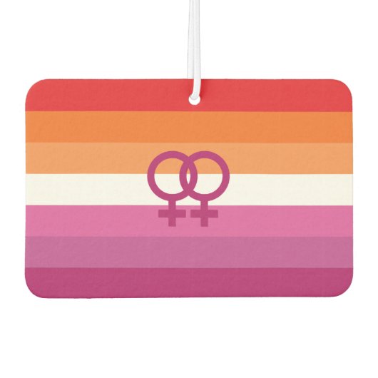 WLW Lesbische Pride-vlag Luchtverfrisser (Voorkant)