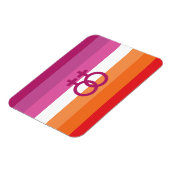 WLW Lesbische Pride-vlag Magneet (Linkerzijde)