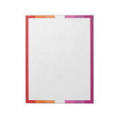WLW Lesbische Pride-vlag Notitieblok (Linkerzijde)