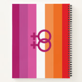 WLW Lesbische Pride Vlag Notitieboek (Achterkant)
