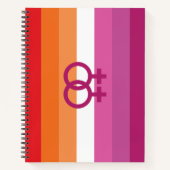 WLW Lesbische Pride Vlag Notitieboek (Voorkant)