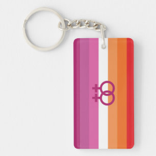 WLW Lesbische Pride Vlag Sleutelhanger