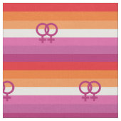 WLW Lesbische Pride-vlag Stof (Close Up)
