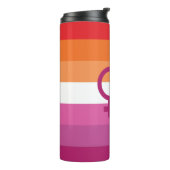 WLW Lesbische Pride-vlag Thermosbeker (Gedraaid links)