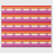 WLW Lesbische Pride-vlag (Zonsondergang) Cadeaupapier (Vlak)