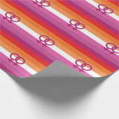WLW Lesbische Pride-vlag (Zonsondergang) Cadeaupapier (Hoek)